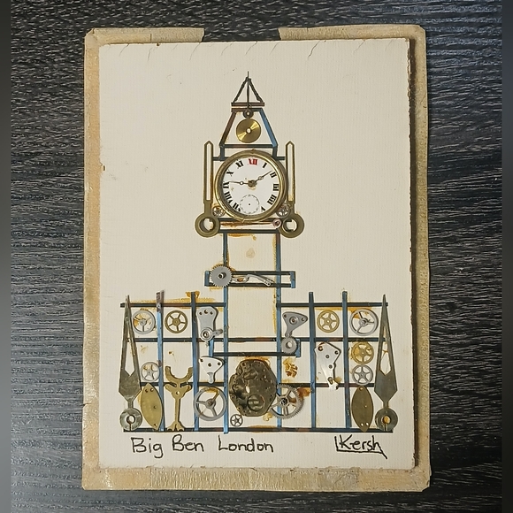 Vintage L. Kersh of London Horological Collage of Big Ben London - Picture 2 of 12
